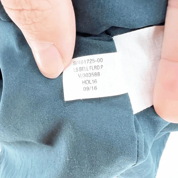 Banana Republic Women's Blue Patterned Quarter Sleeve Shift Dress Size M - Picture 7 of 7